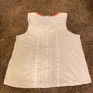 Cream colored tank top